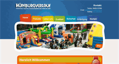 Desktop Screenshot of kaufen-huepfburg.de